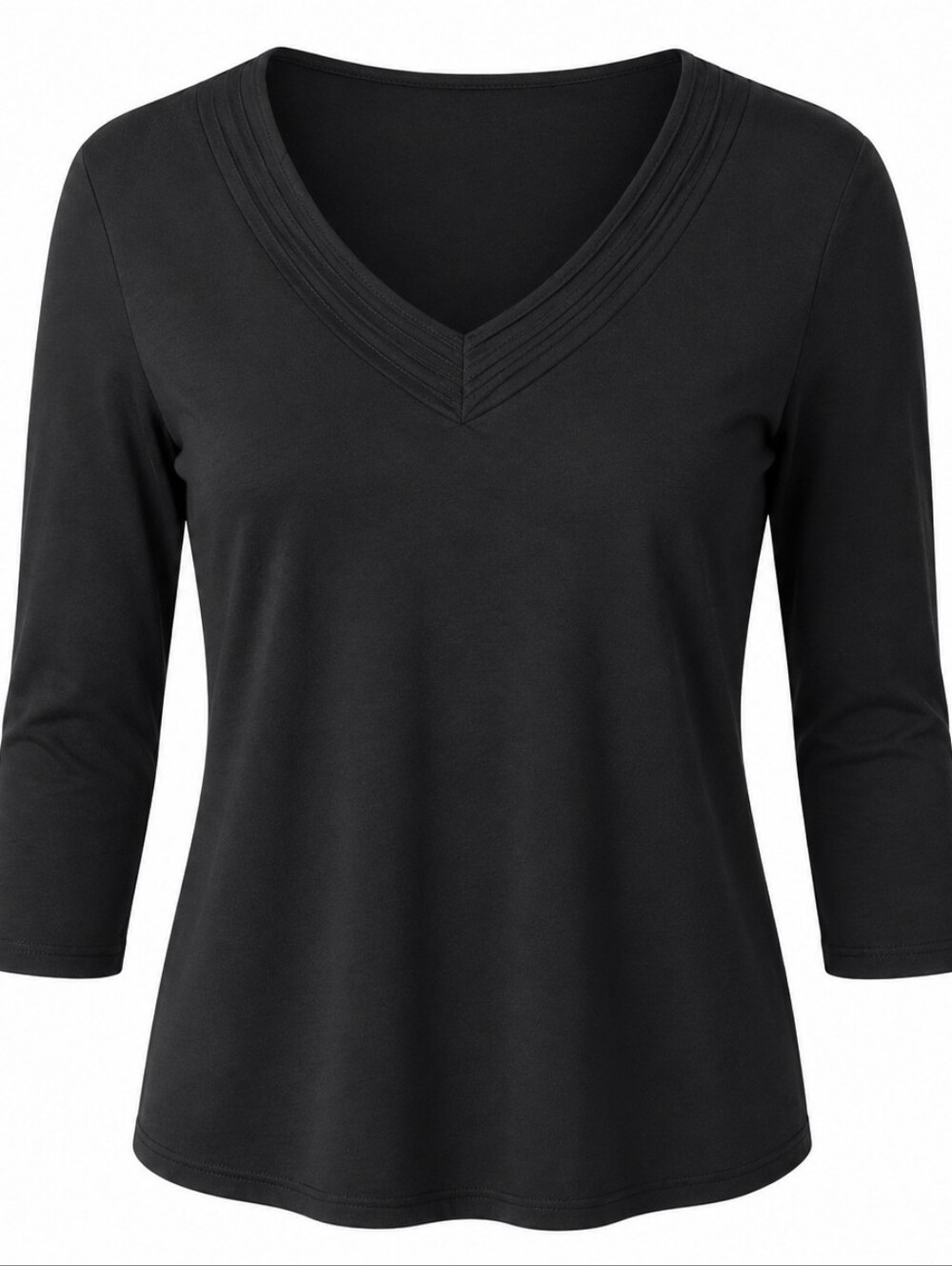 Isabella Bird Pullover Long Sleeves V-Neck Top Women's Sz S Wardrobe Staple